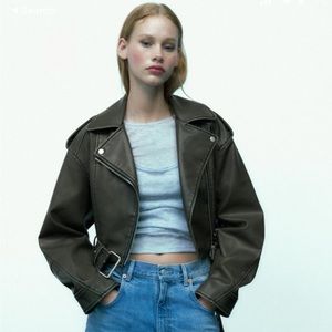 Zara Faux Leather Jacket